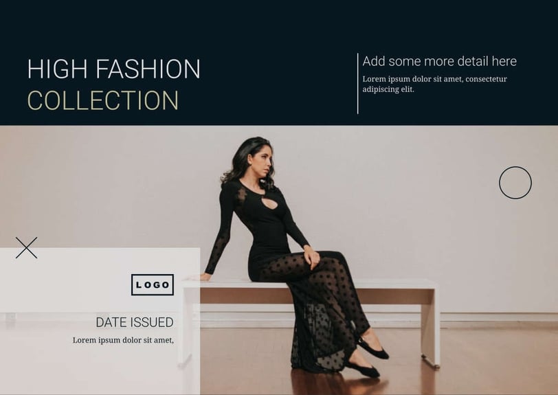 Free catalog high fashion template