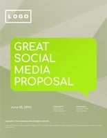 Free proposal social media strategy template