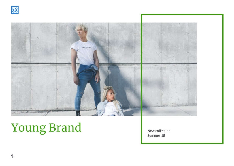 Free booklet young brand template
