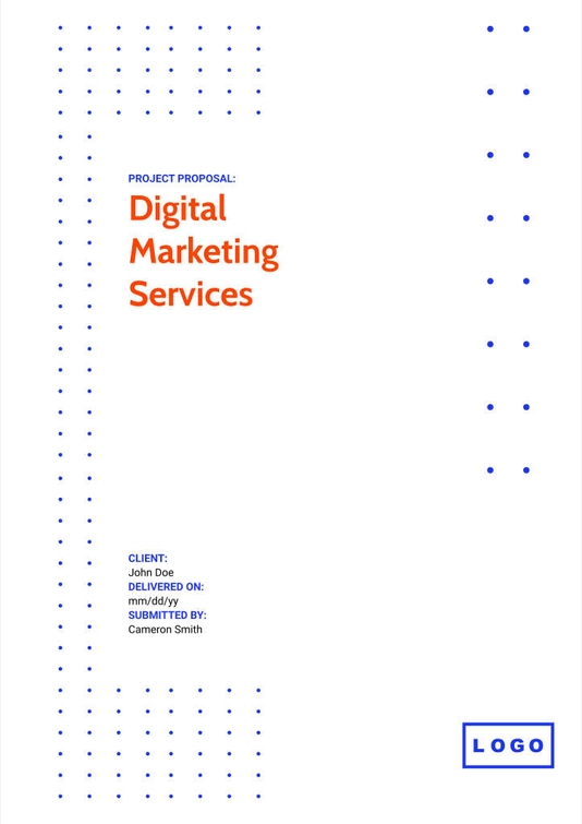 Free proposal digital marketing template