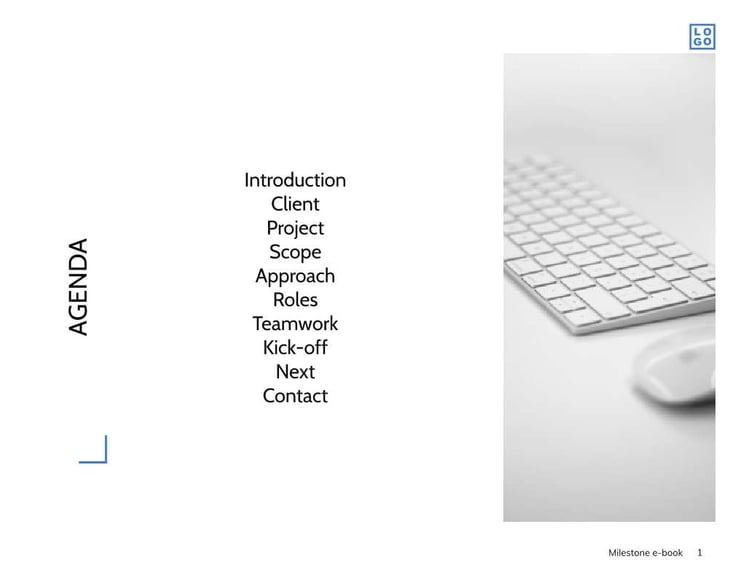 Free e-books  milestone template