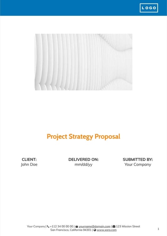 Free proposal project template