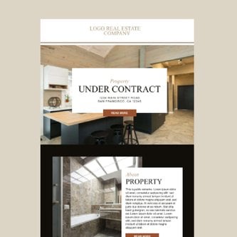 Free real estate – email marketing template