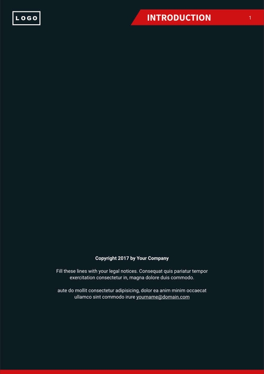 Free booklet car dealer template