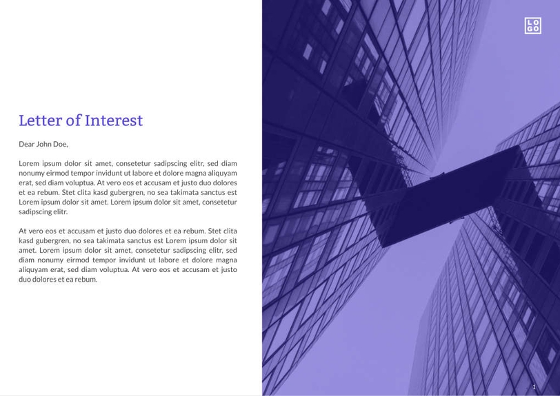 Free proposal architecture template