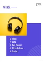 Free catalog audio template