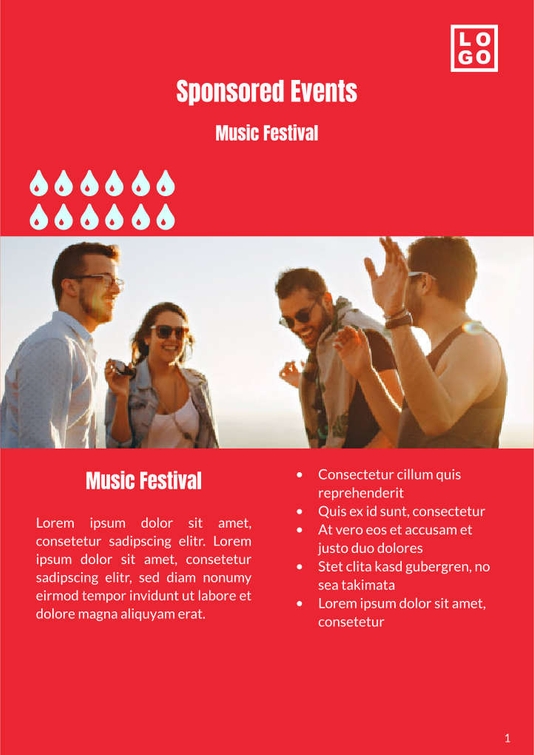 Free booklet energy drink template