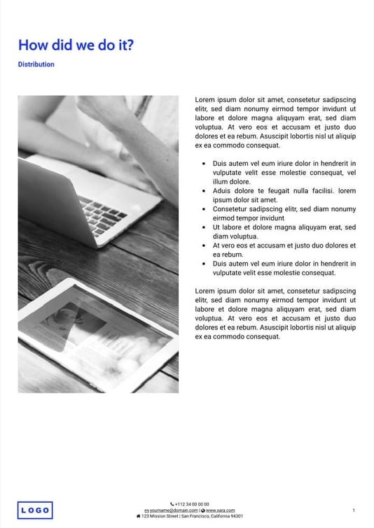 Free proposal digital marketing template