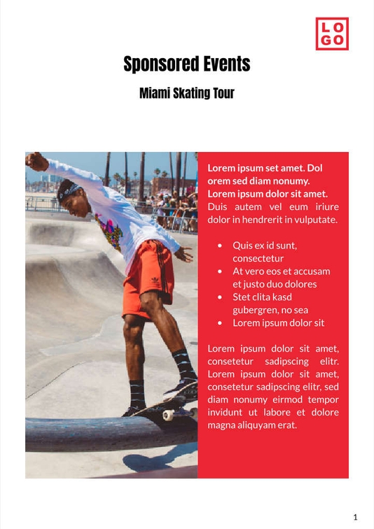 Free booklet energy drink template