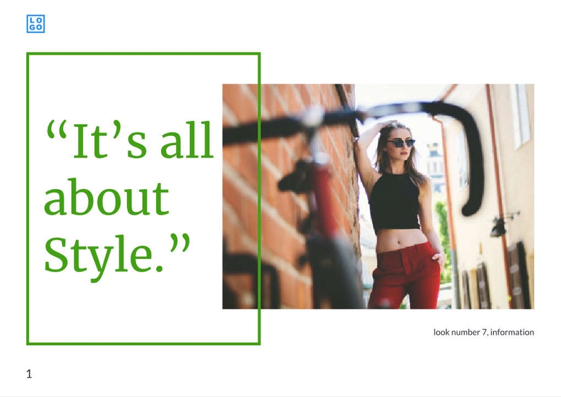 Free booklet young brand template