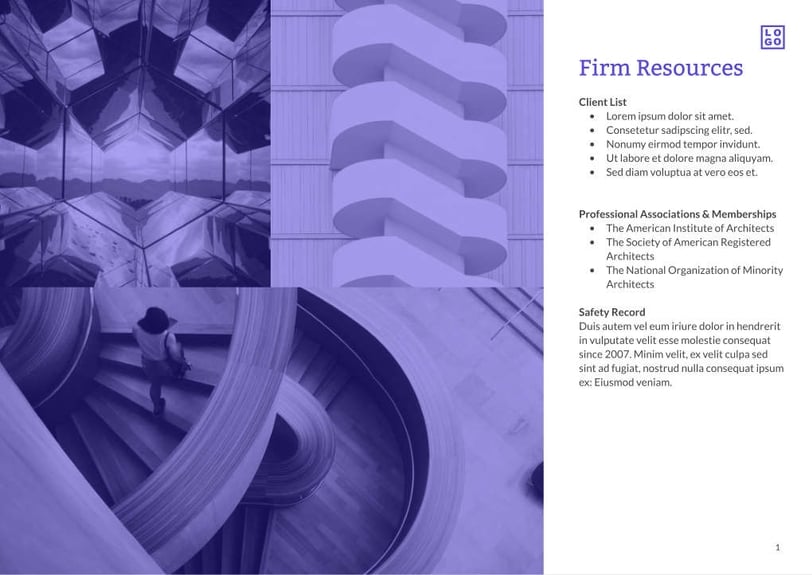 Free proposal architecture template