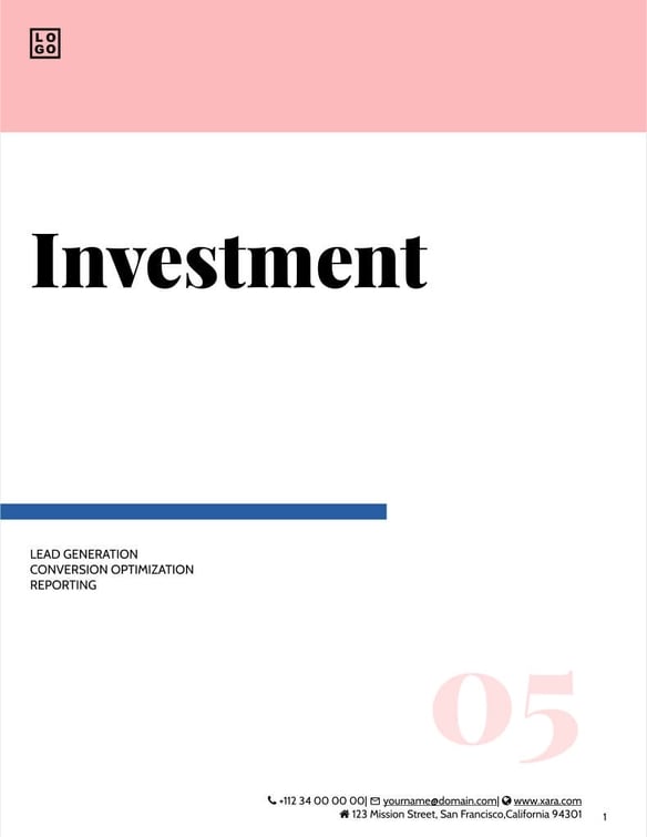 Free proposal digital marketing template