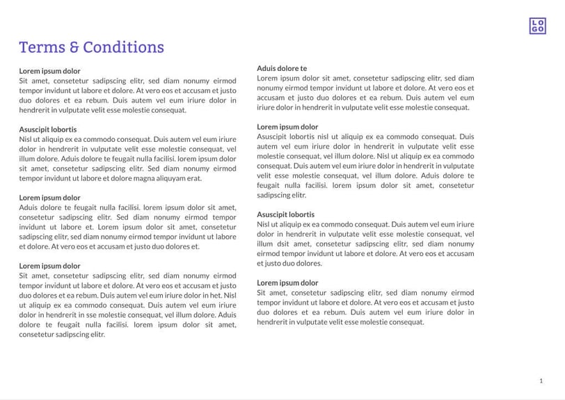 Free proposal architecture template