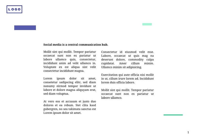 Free booklet marketing template