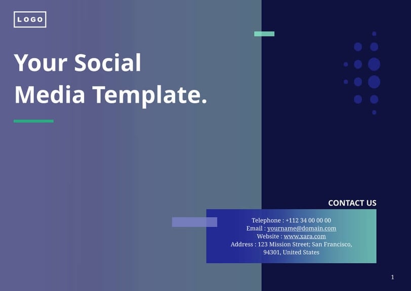 Free booklet marketing template