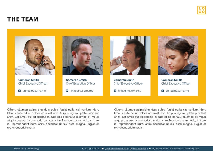 Free proposal security template