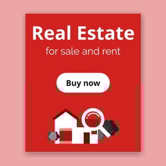 Free real estate – web banner template