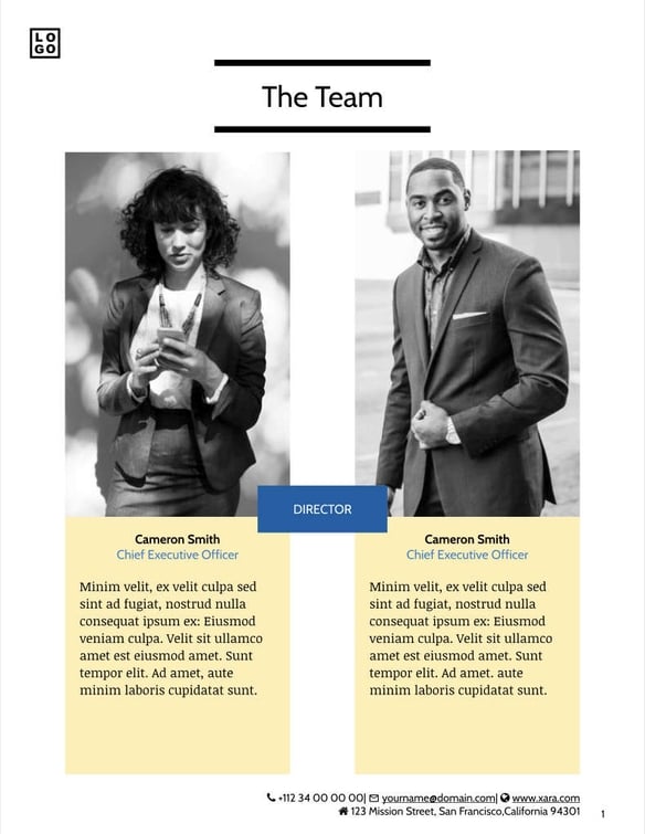 Free proposal digital marketing template