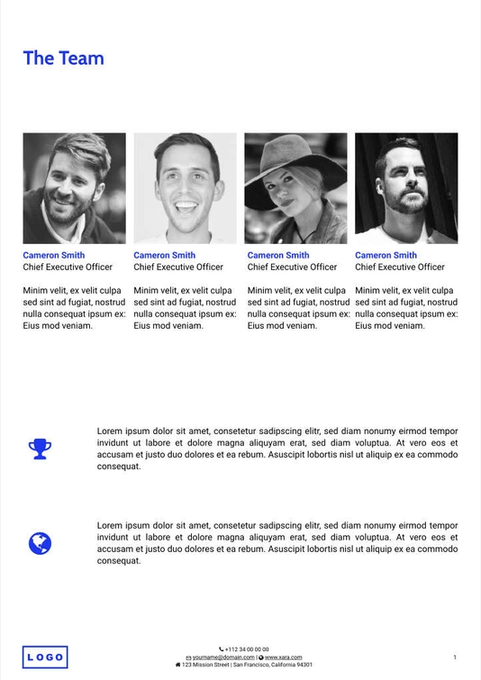 Free proposal digital marketing template