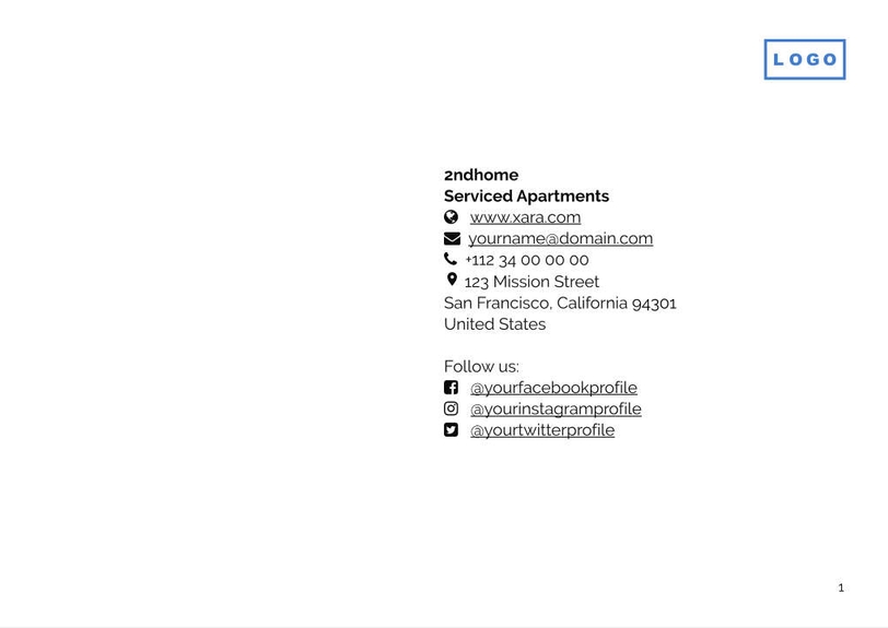 Free catalog serviced apartments template