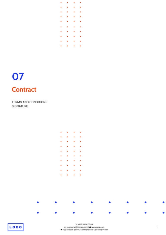 Free proposal digital marketing template