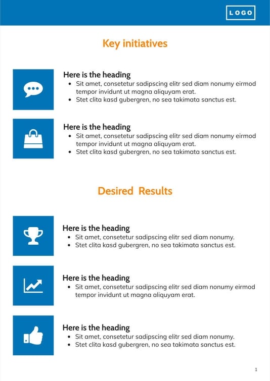 Free proposal project template