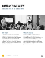 Free catalog corporate template