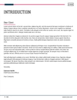 Free proposal data analytics template