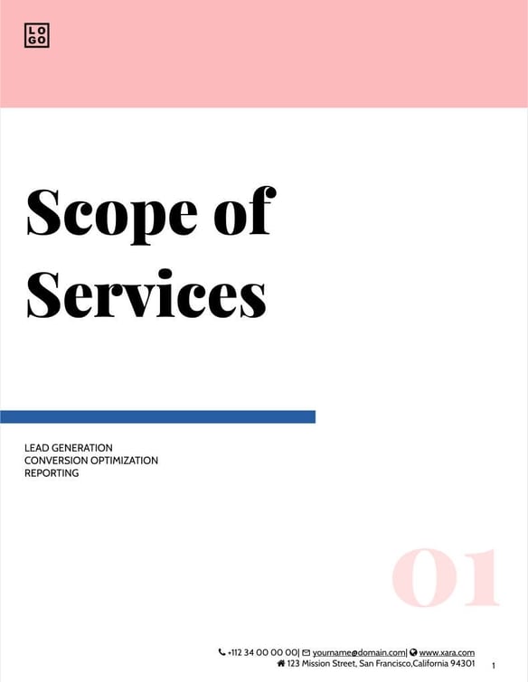 Free proposal digital marketing template