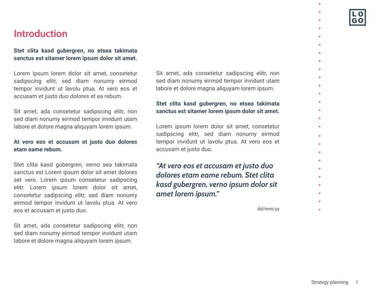 Free e-books digital marketing template