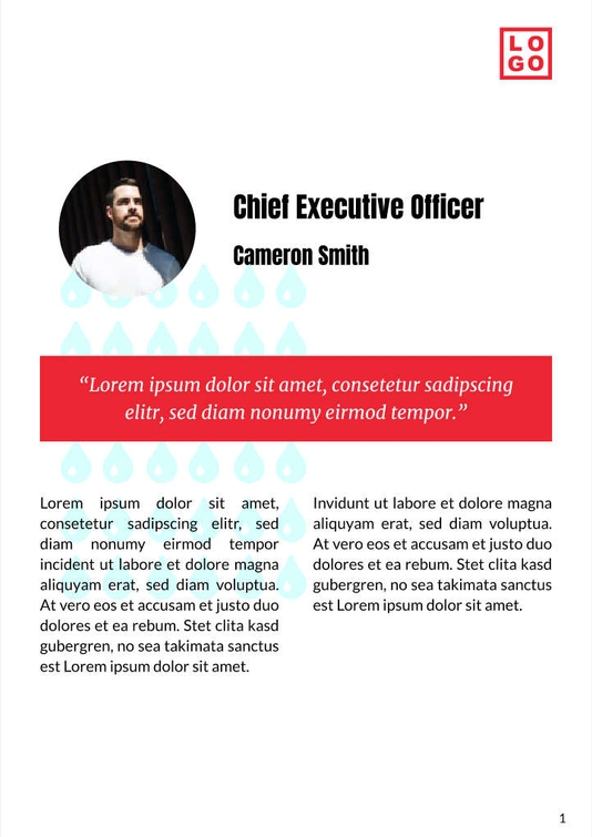 Free booklet energy drink template