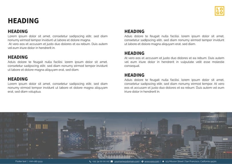 Free proposal security template