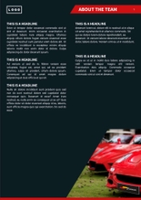 Free booklet car dealer template