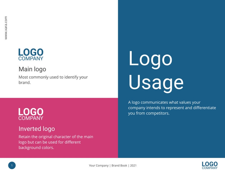 Free e-books basic brand book template