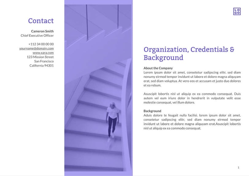 Free proposal architecture template