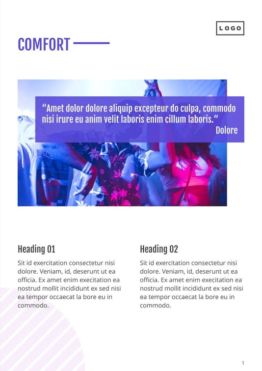 Free catalog audio template