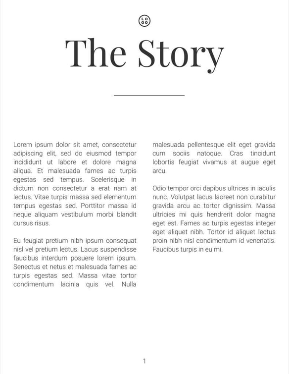 Free catalog food menu template