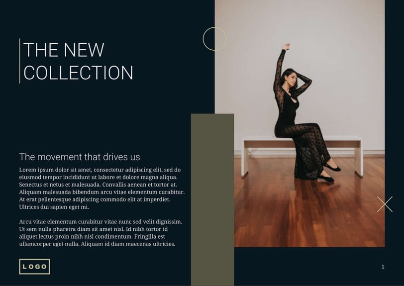 Free catalog high fashion template