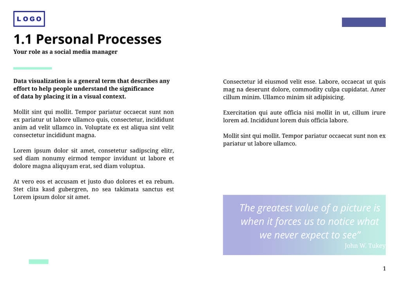 Free booklet marketing template