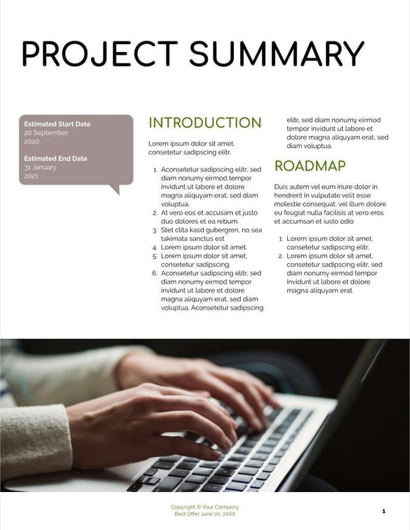 Free proposal social media strategy template