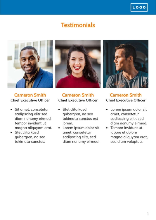 Free proposal project template