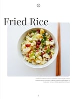 Free catalog food menu template