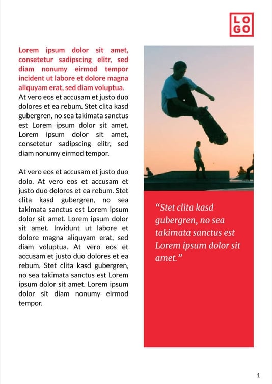 Free booklet energy drink template