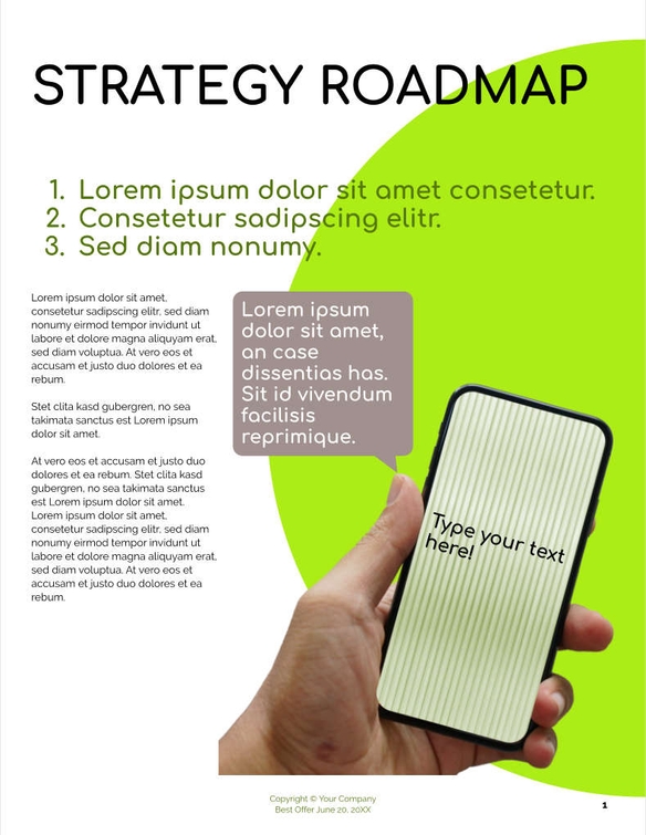 Free proposal social media strategy template