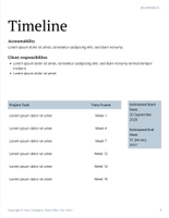Free proposal resource management template