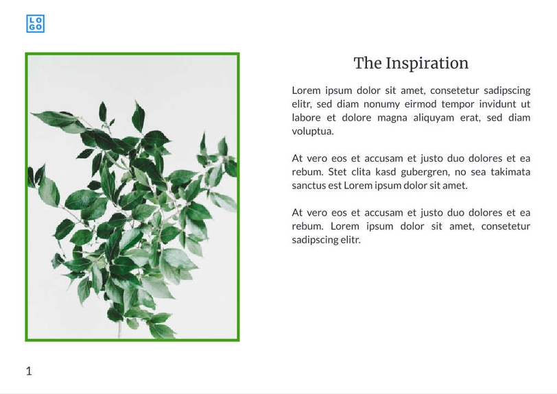 Free booklet young brand template