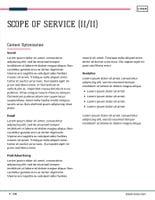 Free proposal data analytics template