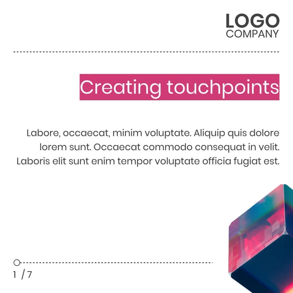 Free carousel brand identity template