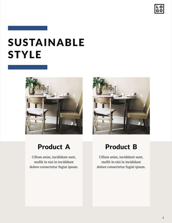 Free catalog furniture template
