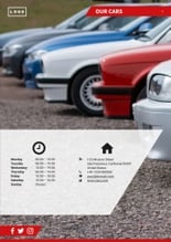 Free booklet car dealer template